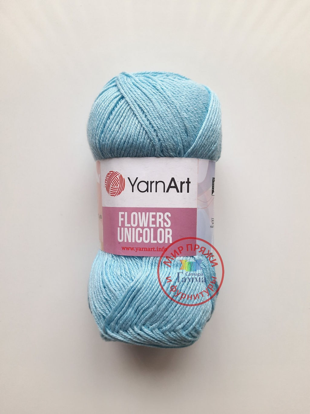 Фловерс однотонный (Flowers Unikolor) пряжа YarnArt 55%хлопок 45%акрил 5х50гр/200м Цвет:758 темно-зеленый