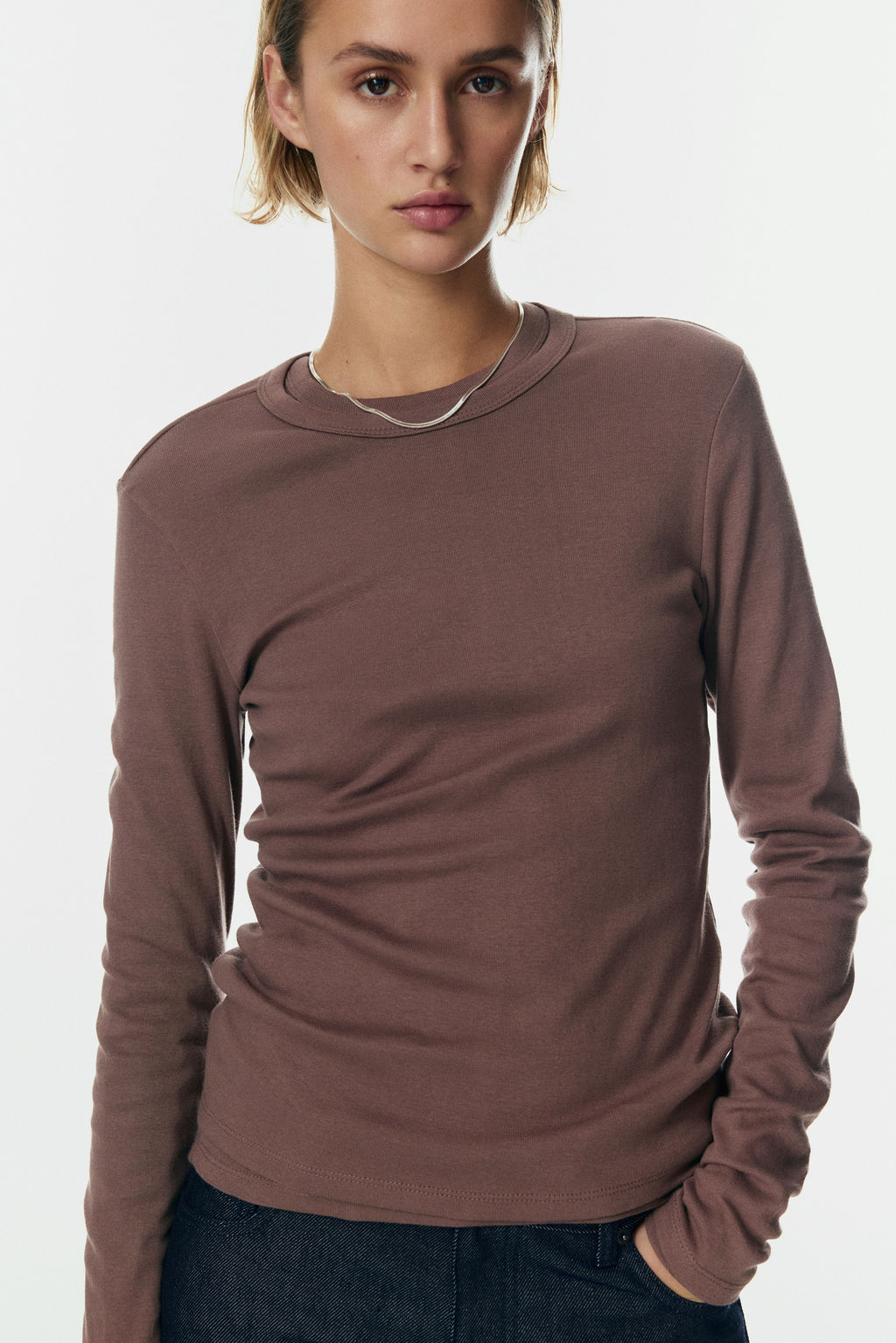 Camiseta de manga larga en punto - H&m фото 6