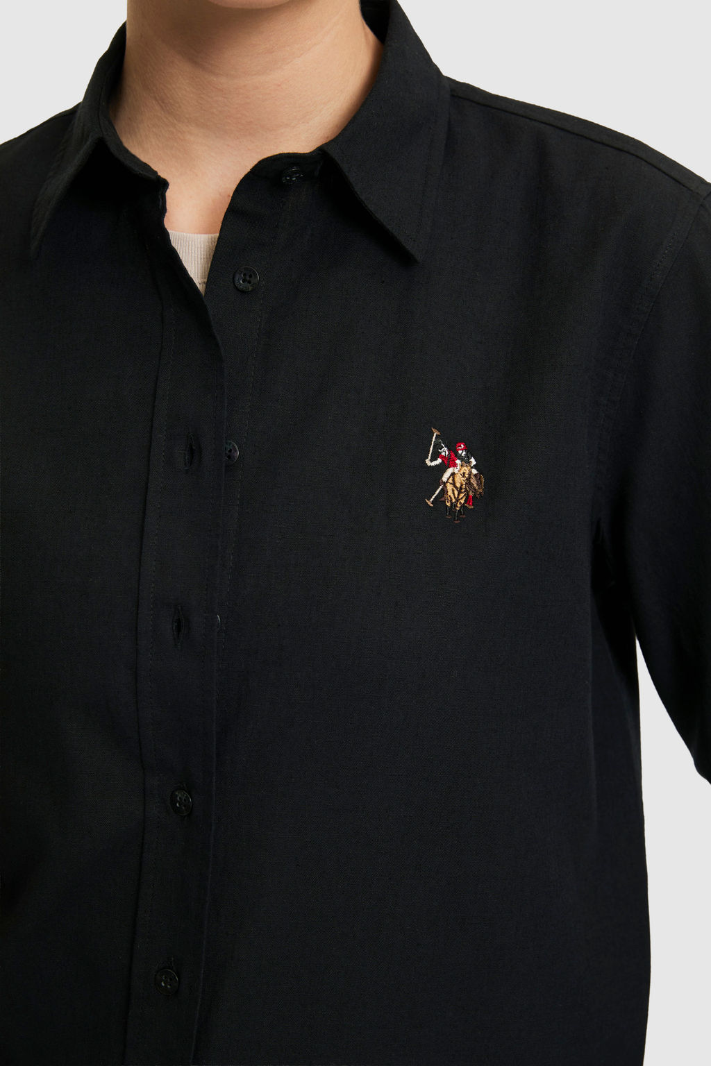 Kad_n Siyah Uzun Kollu Basic G_mlek - U.s. polo assn фото 6
