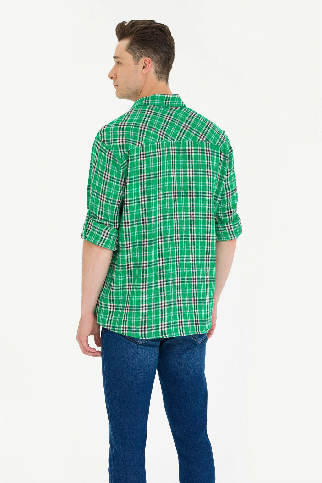 U. S. Polo Assn Мужская зеленая рубашка Lumberjack - U.s. polo assn фото 12