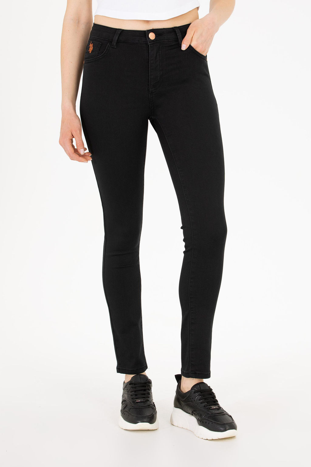 ЧЕРНЫЕ БРЮКИ ИЗ ДЕНИМА - U.s. polo assn фото 2