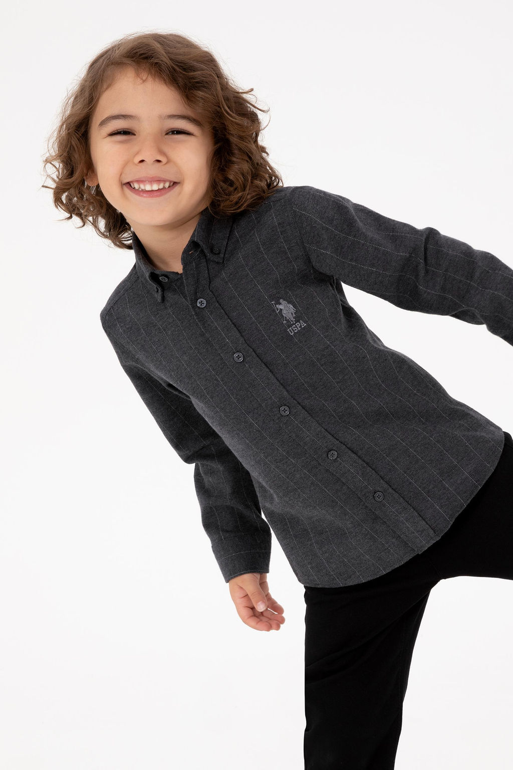 Erkek _ocuk Antrasit Uzun Kollu G_mlek - U.s. polo assn фото 5