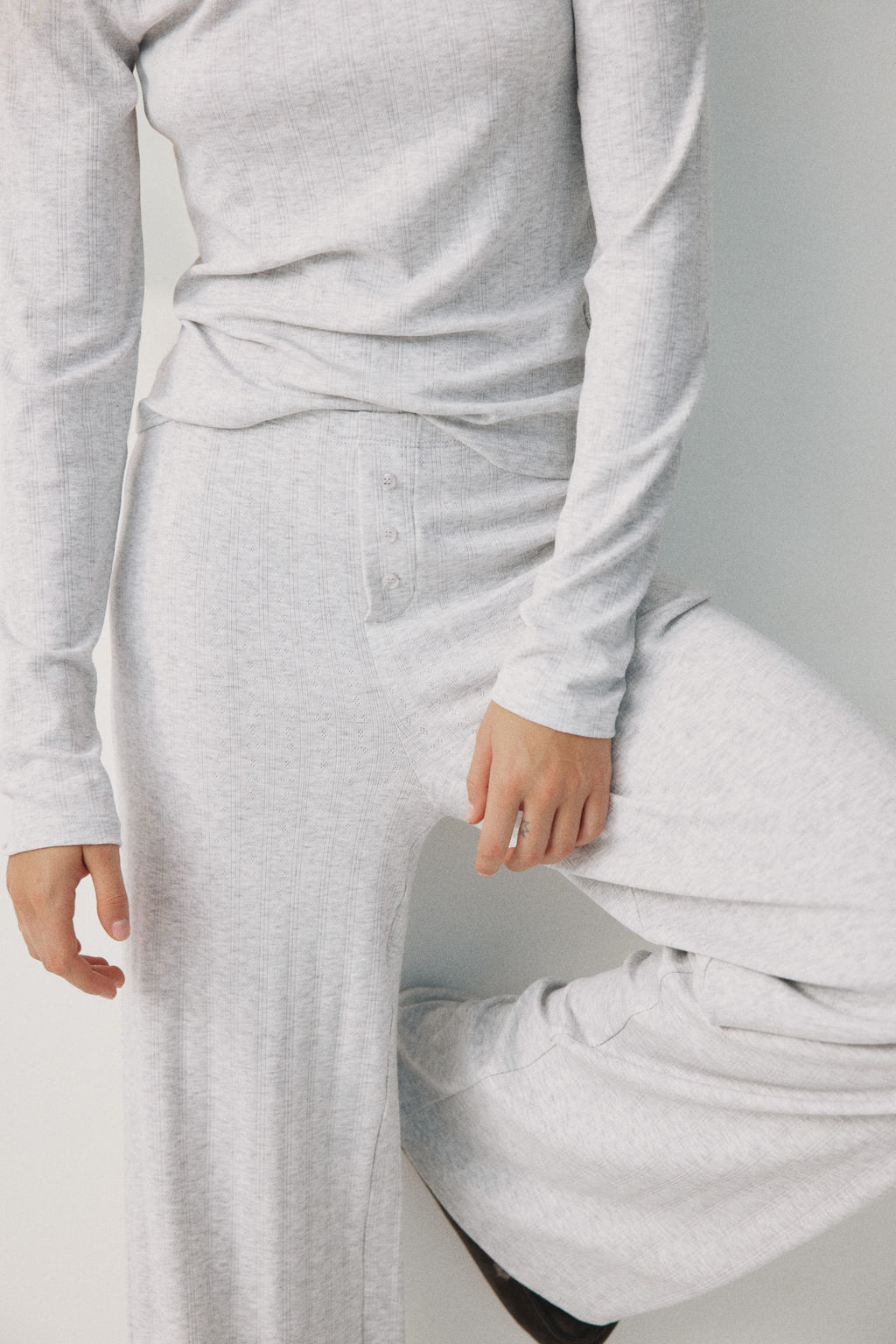 Pijama en punto pointelle - H&m фото 6