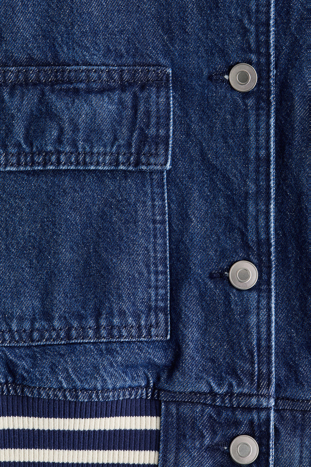 Chaqueta de b?isbol en denim - H&m фото 3