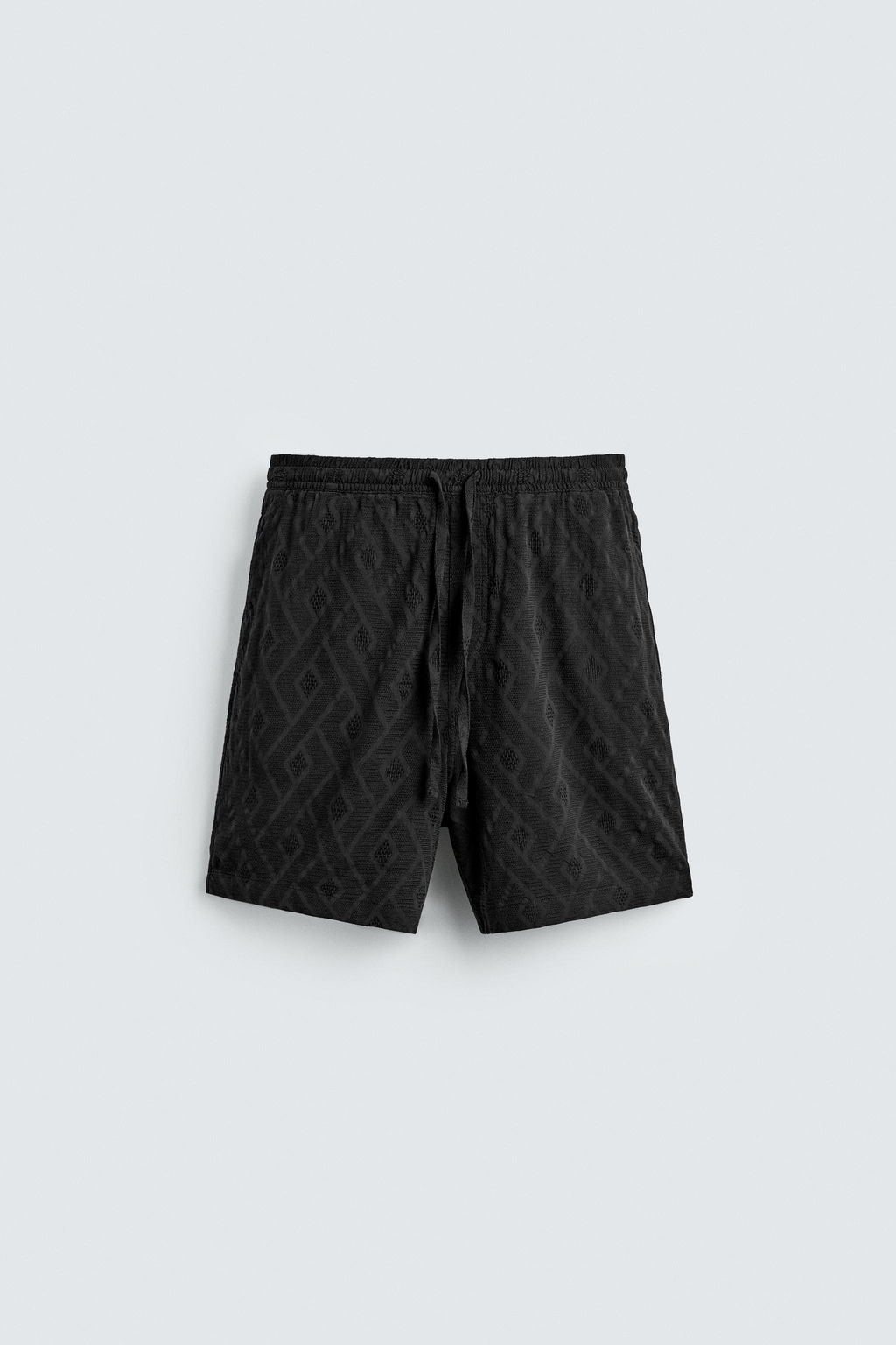 BERMUDA JACQUARD GEOM?TRICO / Negro - Zara фото 6
