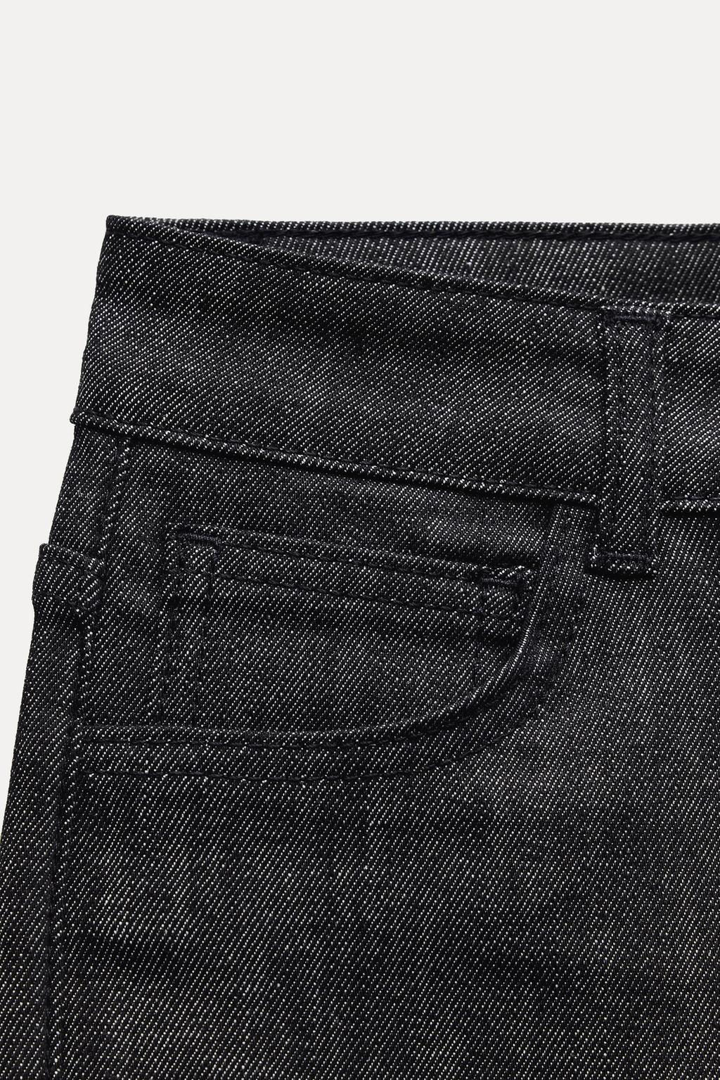 ZW COLLECTION SLIM FIT MID-RISE JEANS - Zara фото 9