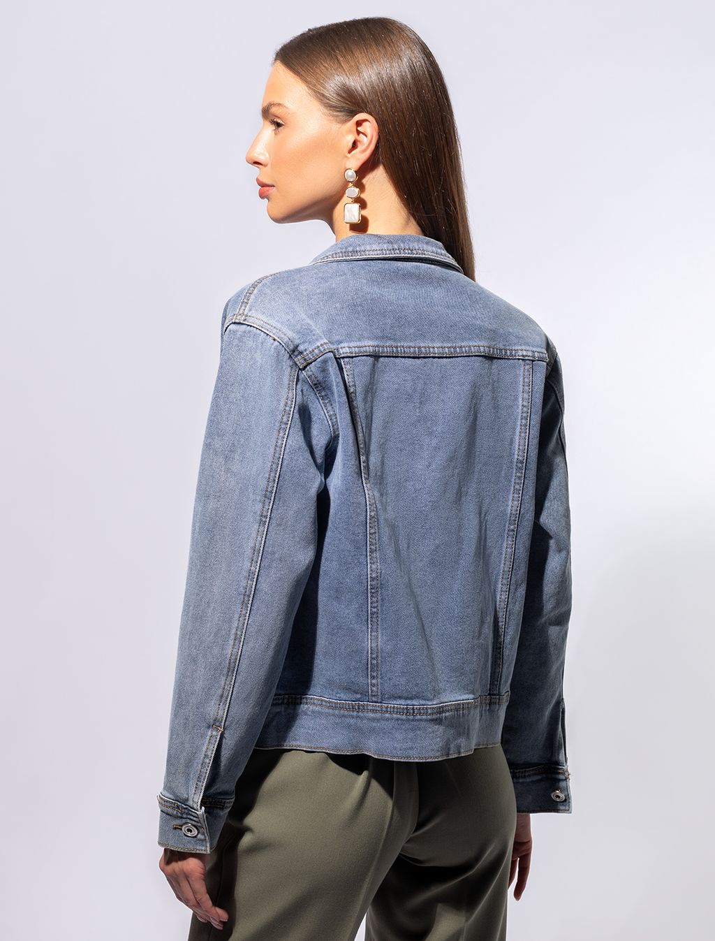 Куртка джинсовая укороченная - Vilatte фото 2