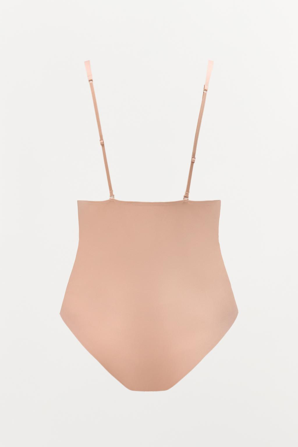 POLYAMIDE BODYSUIT WITH CROSS-BACK STRAPS - Zara фото 14