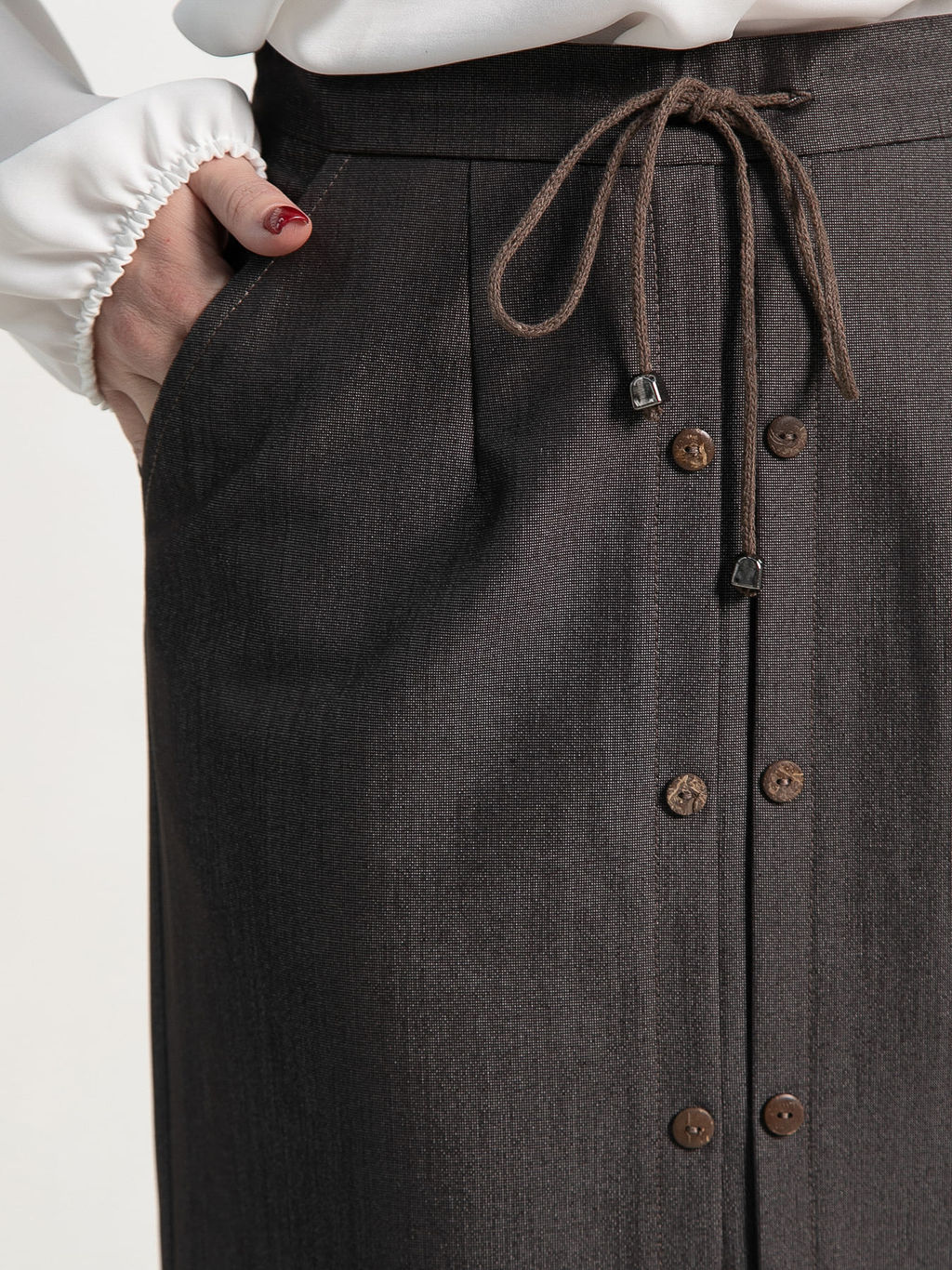 Юбка Этна (коричневая) Ю15109-3М - Lt collection фото 6