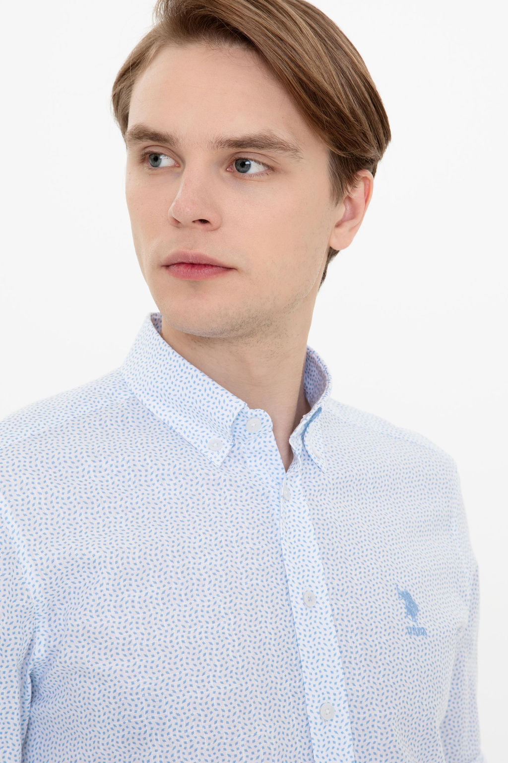 Erkek Mavi Uzun Kollu G_mlek