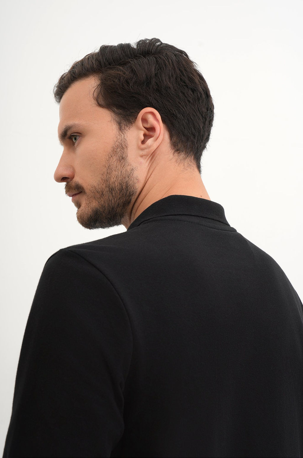 Мужской базовый лонгслив-поло Happyfox