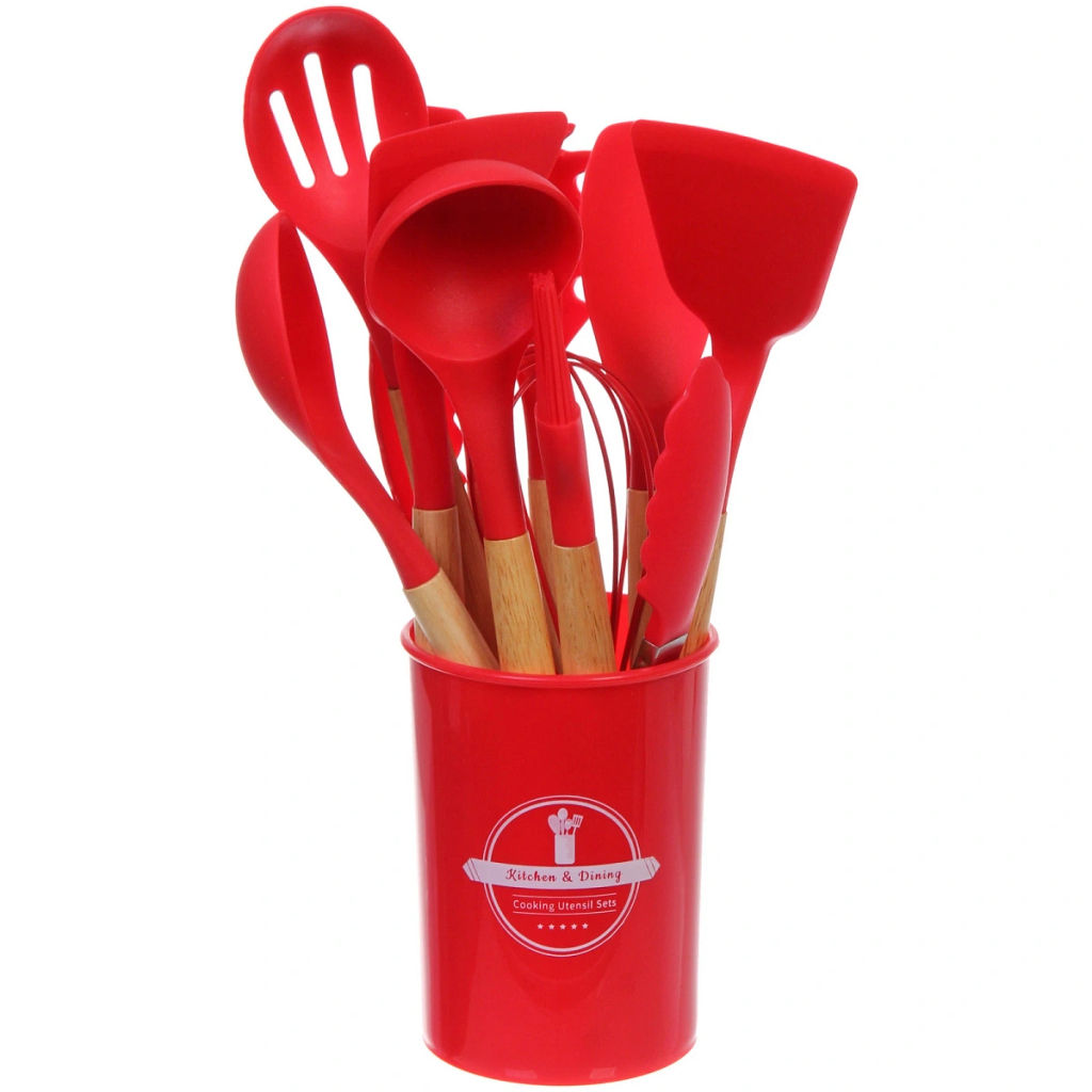 Набор кухонных принадлежностей 12шт "Felicita" красный