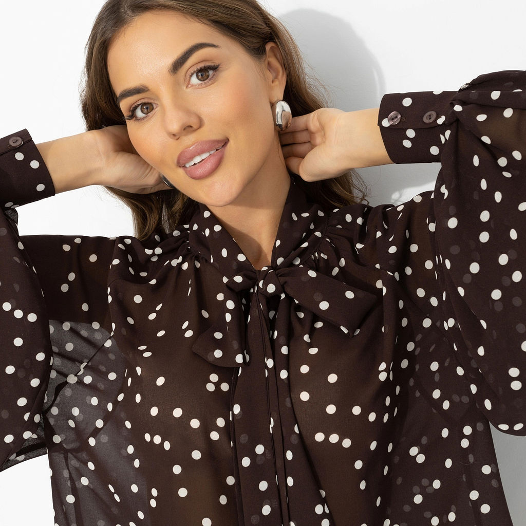 Блуза для нескучного офиса, Привлекаю удачу (американо) - Charutti фото 3