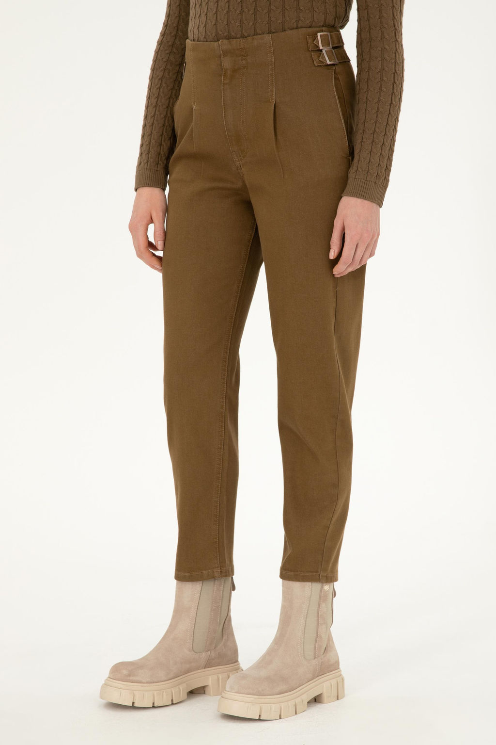 Женские джинсовые брюки светло-коричневого цвета Неожиданная скидка в корзине - U.s. polo assn фото 2