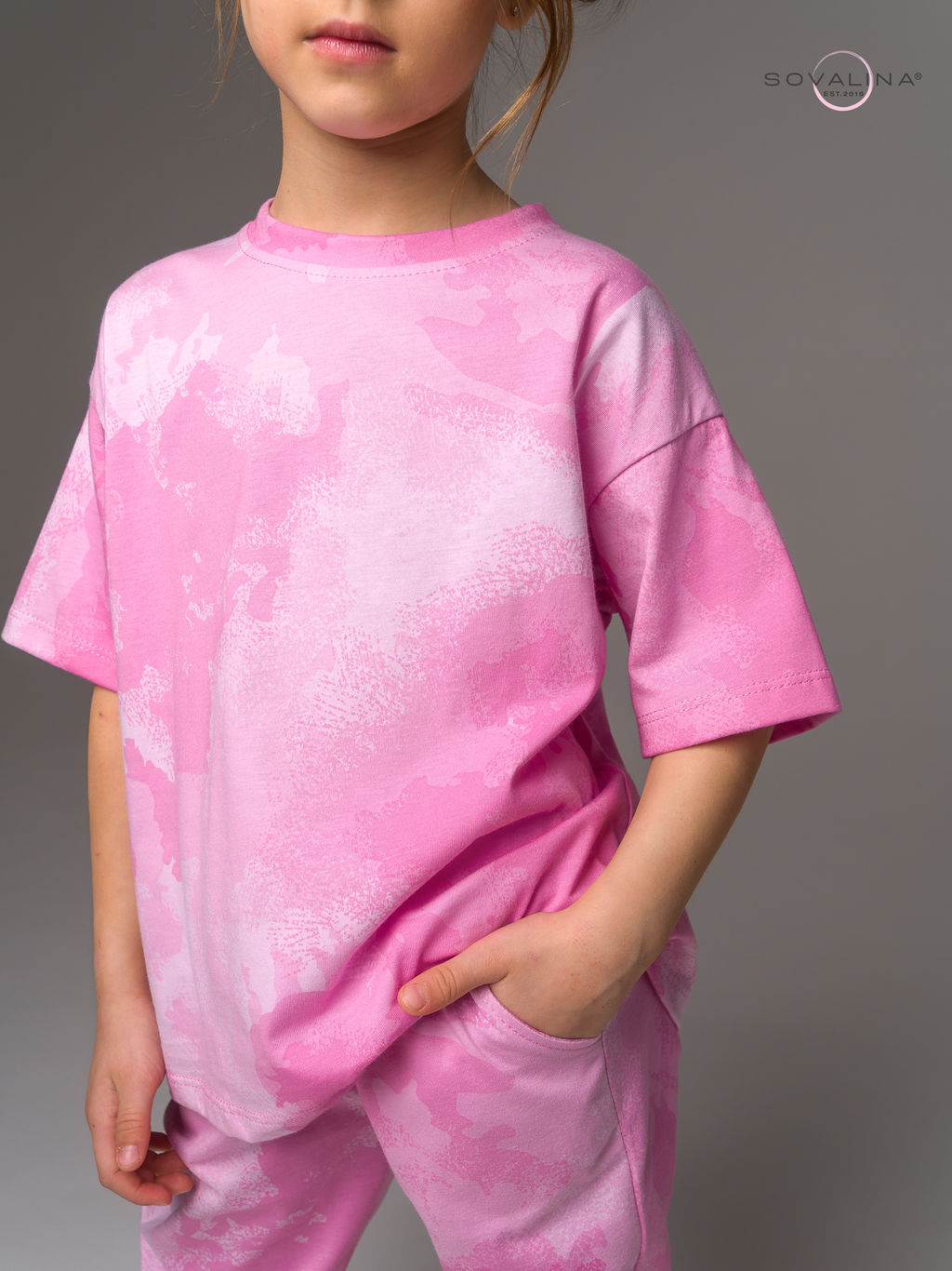 Костюм Daily girl тайдай розовый mini - Sovalina фото 11