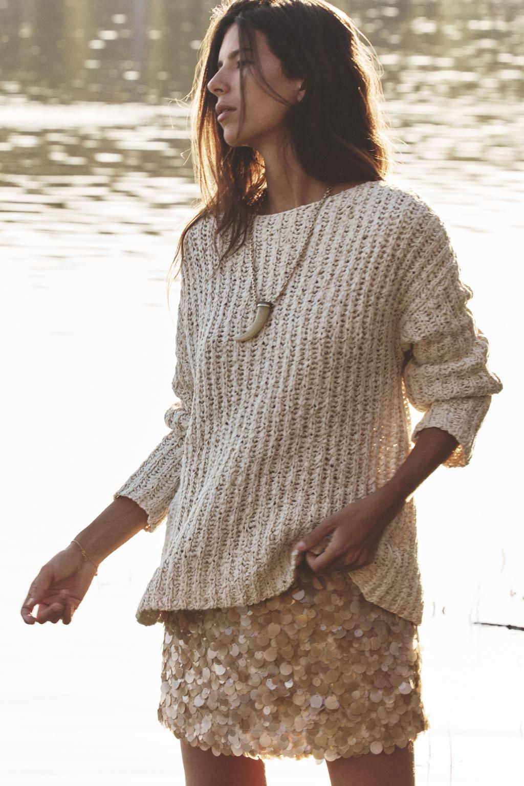 CONTRAST KNIT SWEATER - Zara фото 2