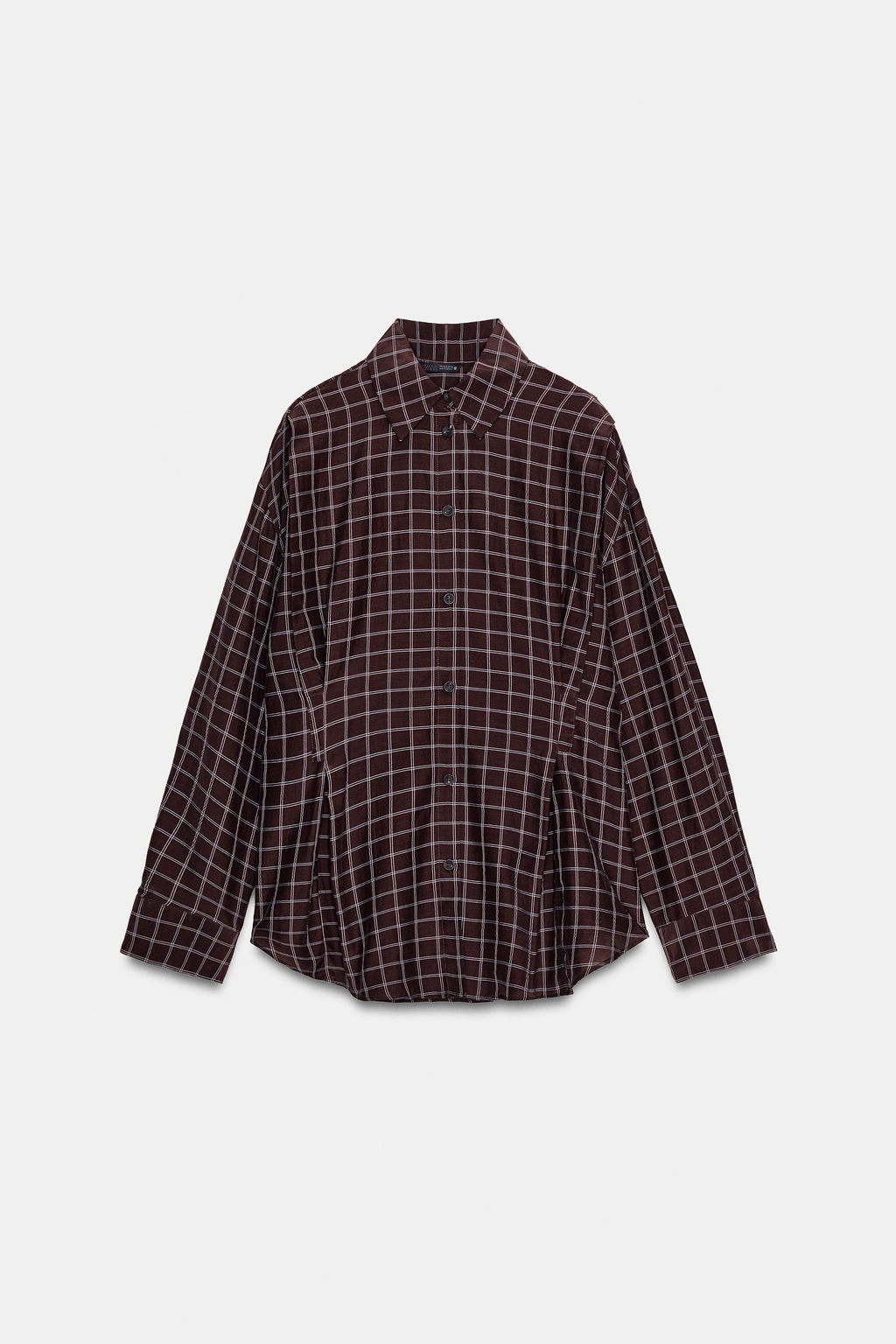 OVERSIZE CHECK SHIRT - Zara фото 6