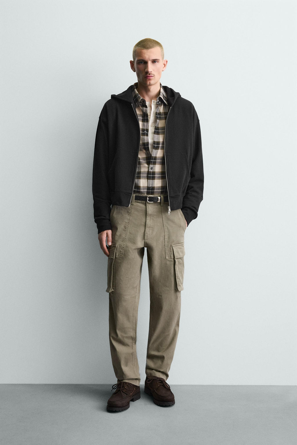RELAXED FIT CARGO TROUSERS - Zara фото 10