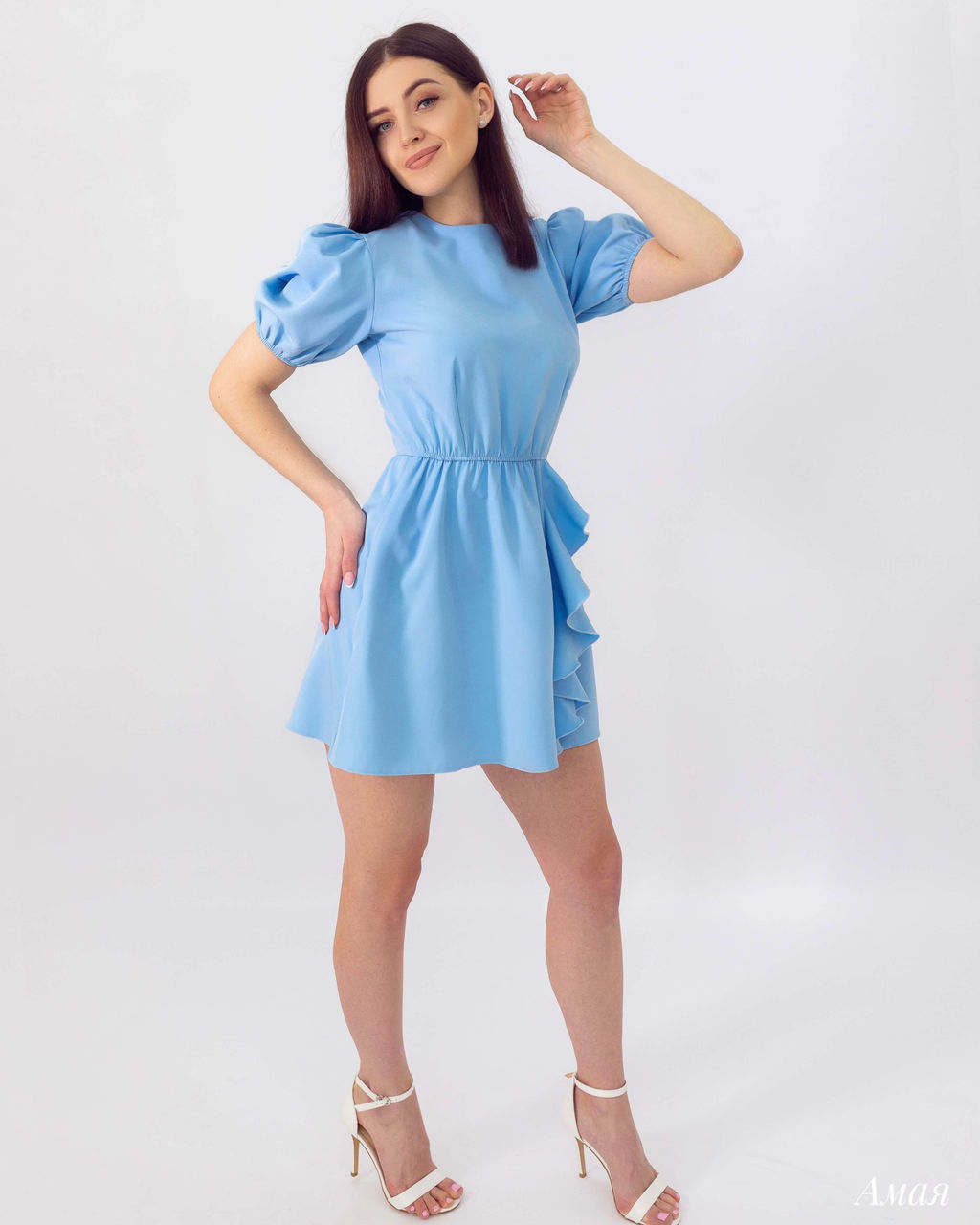 Платье Амая (голубой) - Nadi bordo фото 3