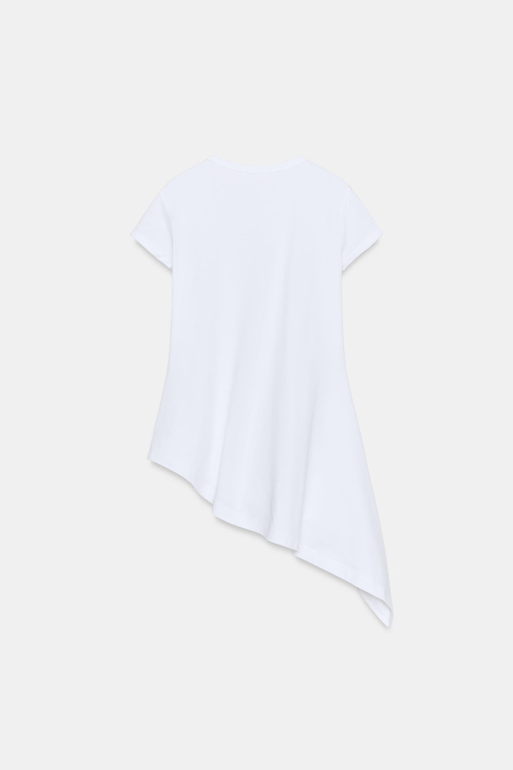 ASYMMETRIC SHORT SLEEVE T-SHIRT - Zara фото 8