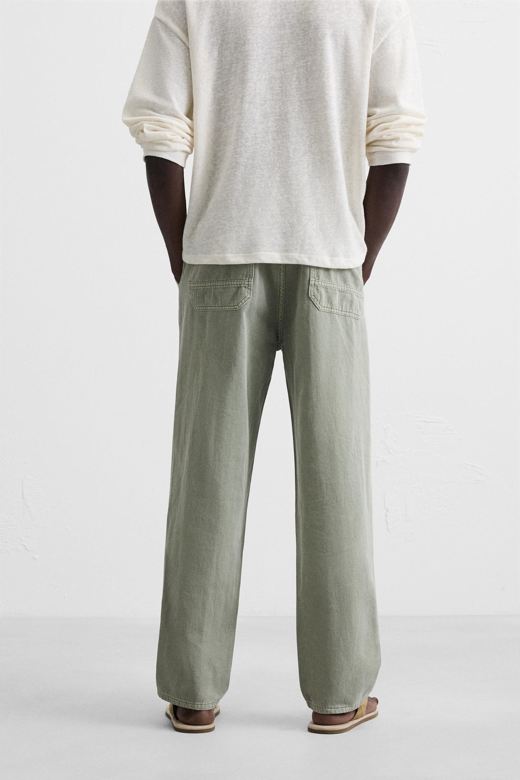 COTTON - LINEN TROUSERS