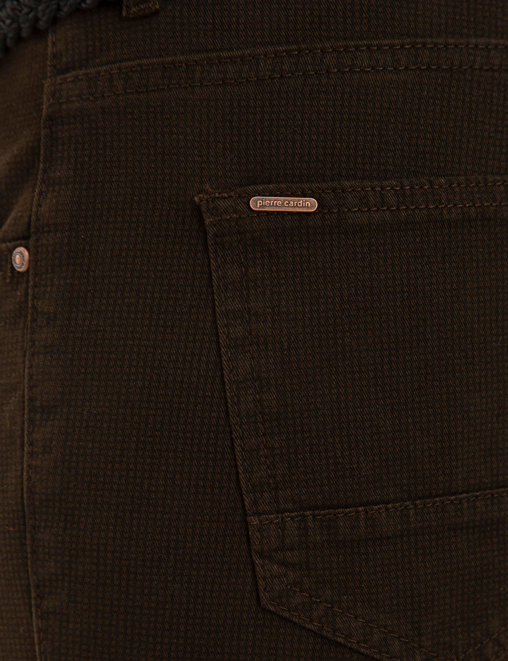 Koyu Kahverengi Slim Fit Kanvas Pantolon