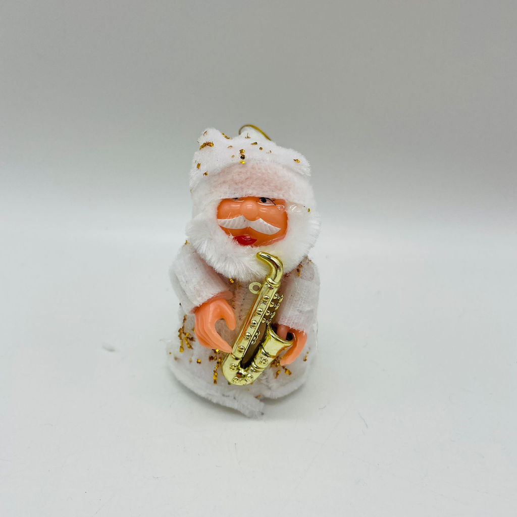 Елочная игрушка - Дед Мороз c музыкальным инстр. 9 см 12 шт в уп (арт. 6210-14) - Ип лебедев о.ю фото 2