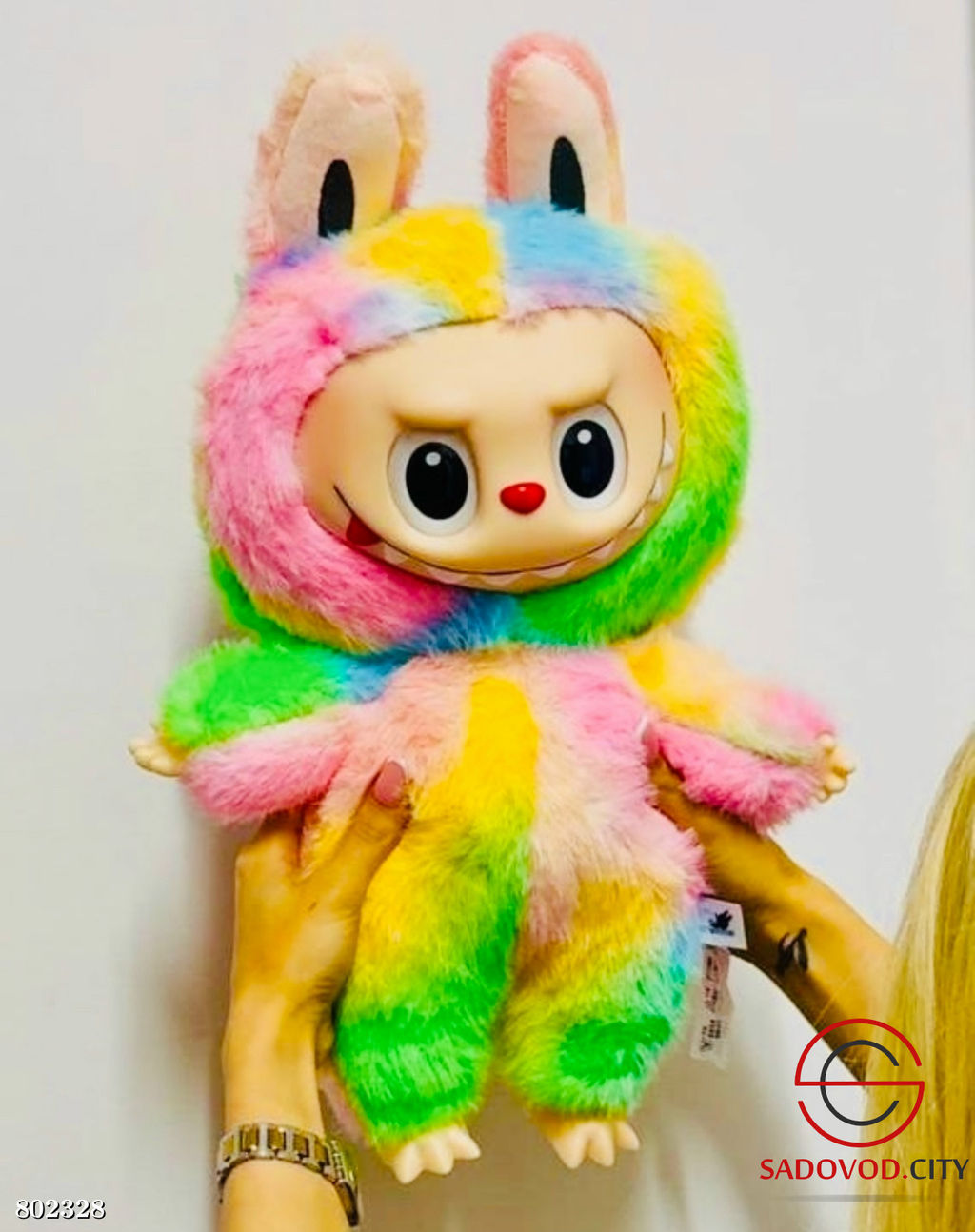 Мягкая игрушка Лабубу радужный цвет