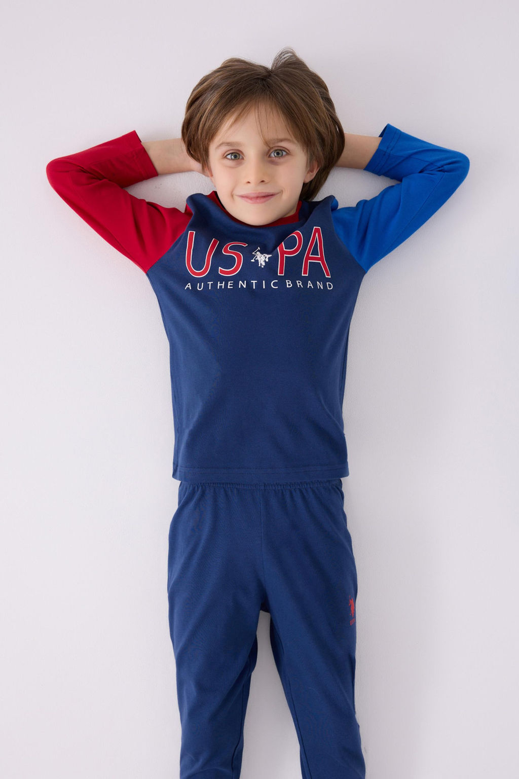 Пижамный комплект цвета индиго для мальчика Неожиданная скидка в корзине - U.s. polo assn фото 3
