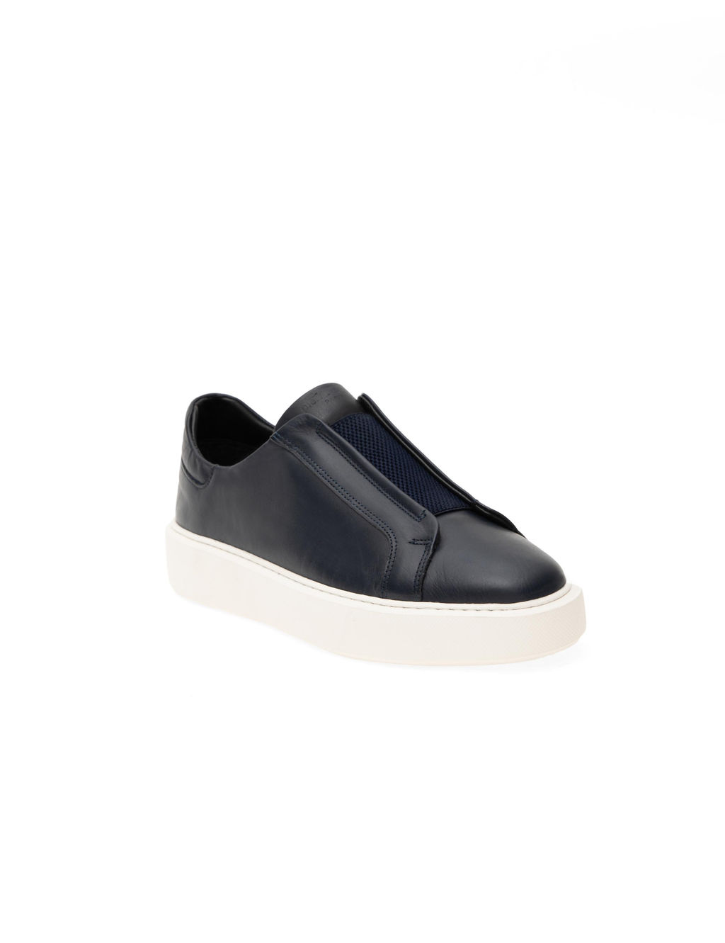 Lacivert %100 Deri Casual Ayakkab_