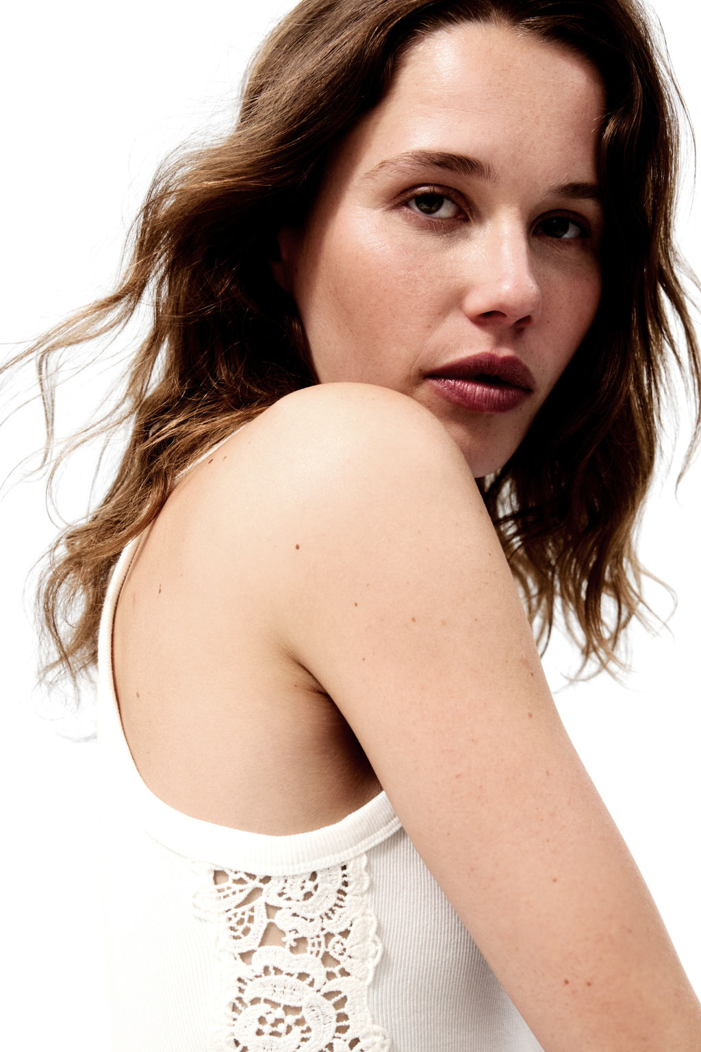 Top de canal? con inserci?n de encaje - H&m фото 5