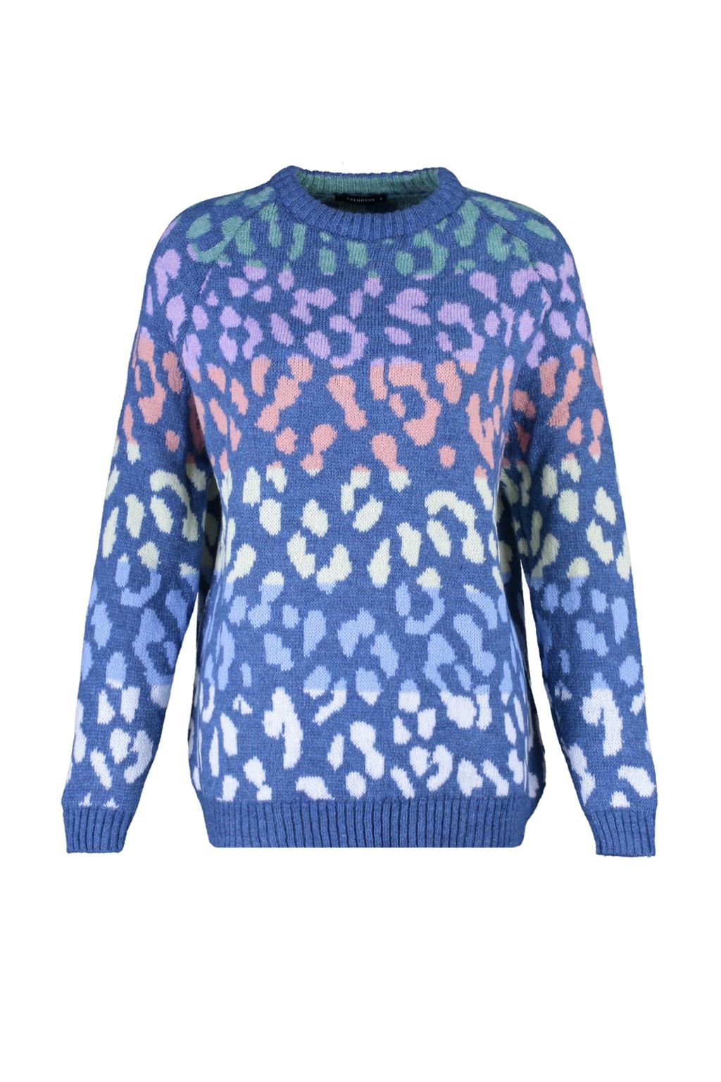 Tas Yumusak Dokulu Leopar Desenli Triko Kazak TWOAW22KZ0427 - Trendyolmilla фото 14