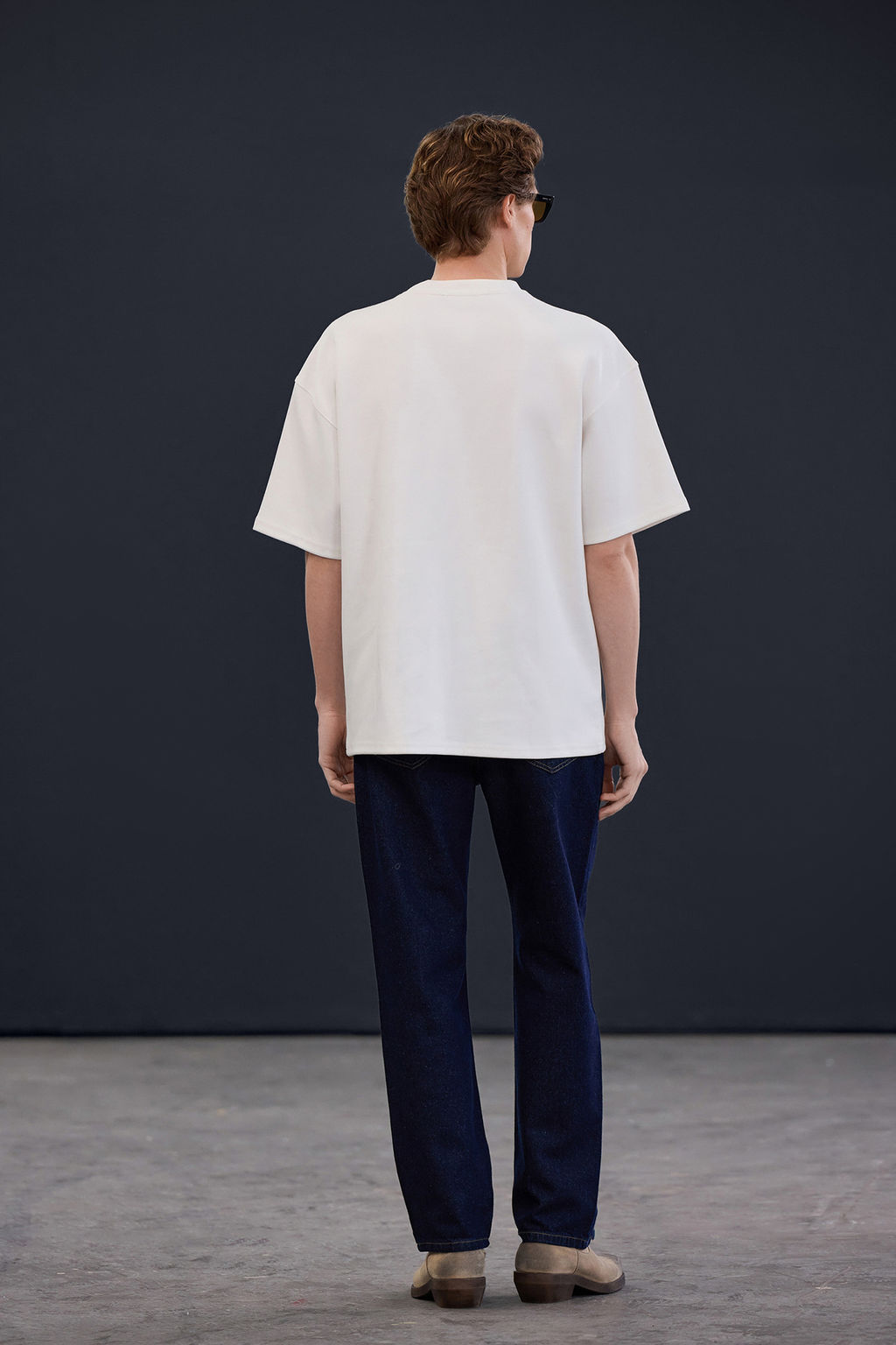 Trendyol Studio Ekru Oversize T-Shirt TMNAW26TS00003 - Trendyolmilla фото 4