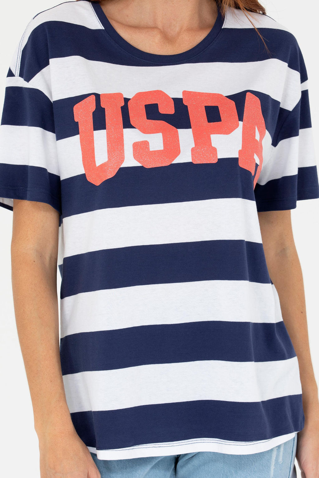 U. S. Polo Assn Женская темно-синяя футболка с круглым вырезом - U.s. polo assn фото 6