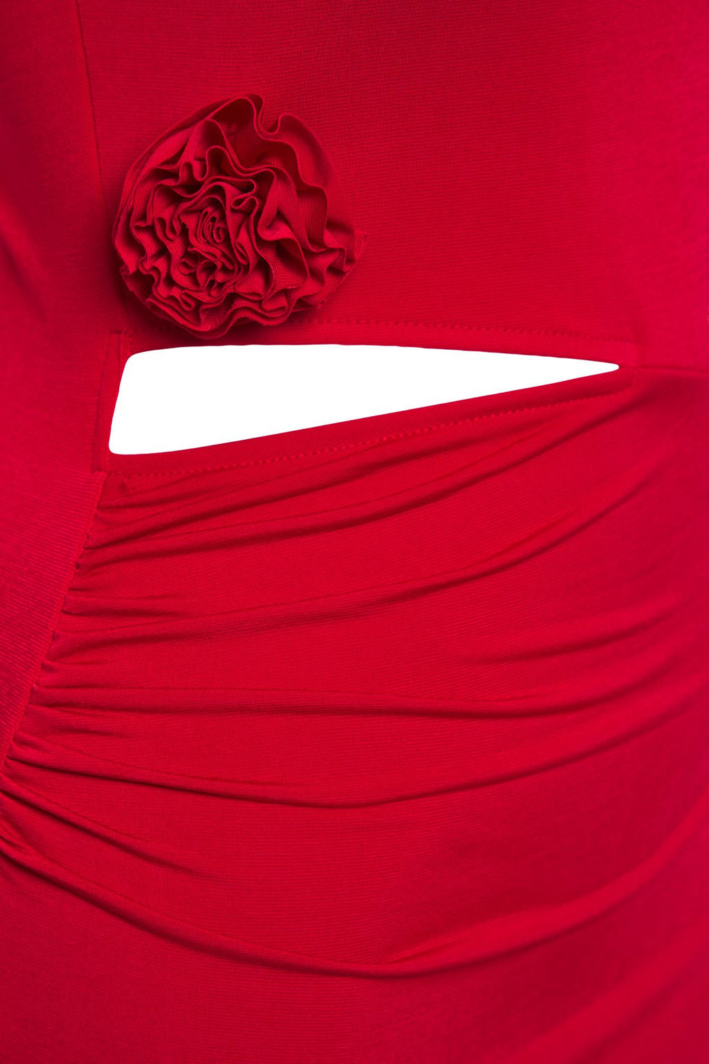 TRENDYOLMILLA Limited Edition K?rm?z? Gul Detayl? Orme Elbise TPRSS25EL00180  фото 5