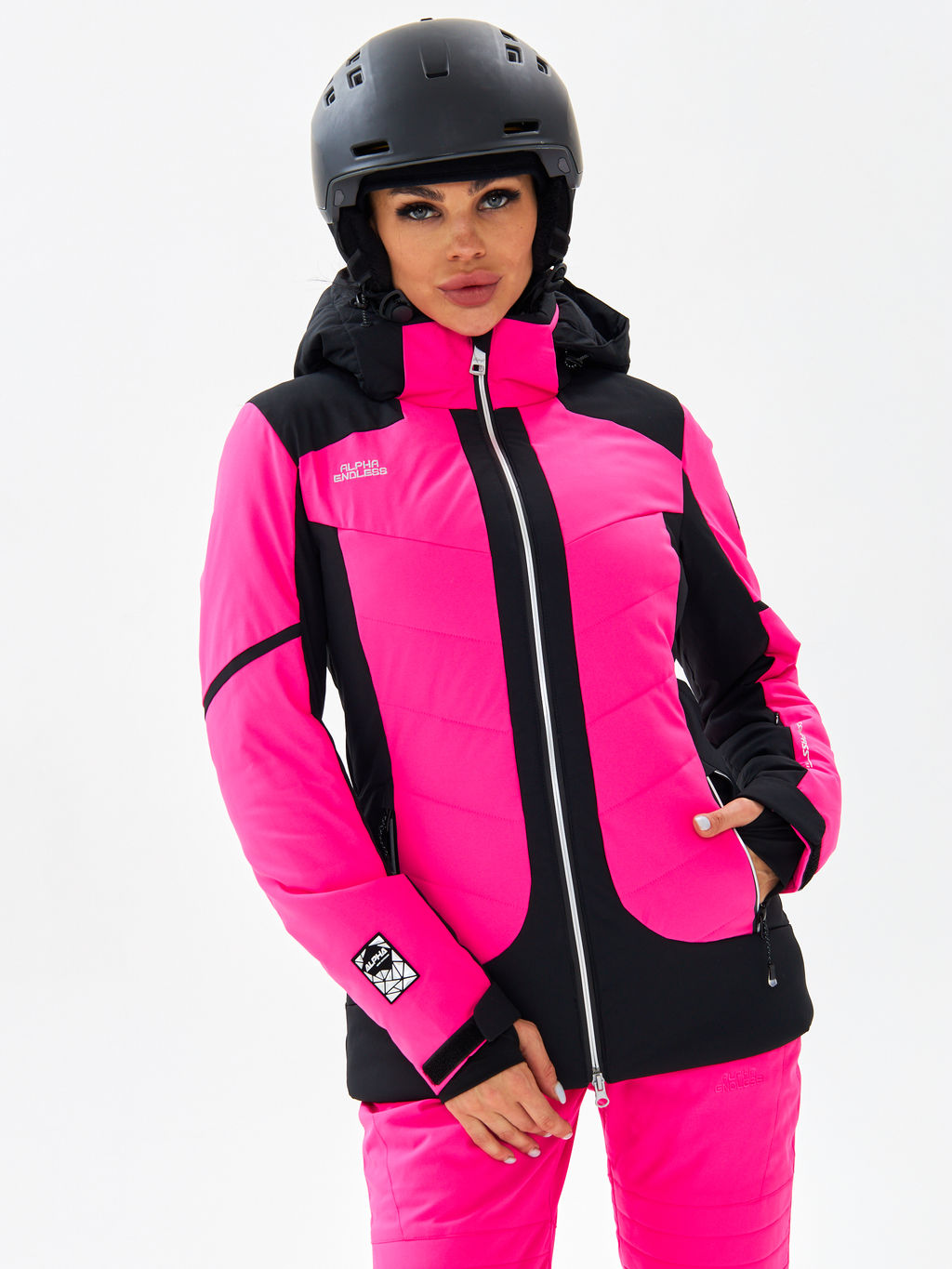 Женская горнолыжная / сноубордическая мембранная куртка Alpha Endless Peak Tech_3 Фуксия  фото 11