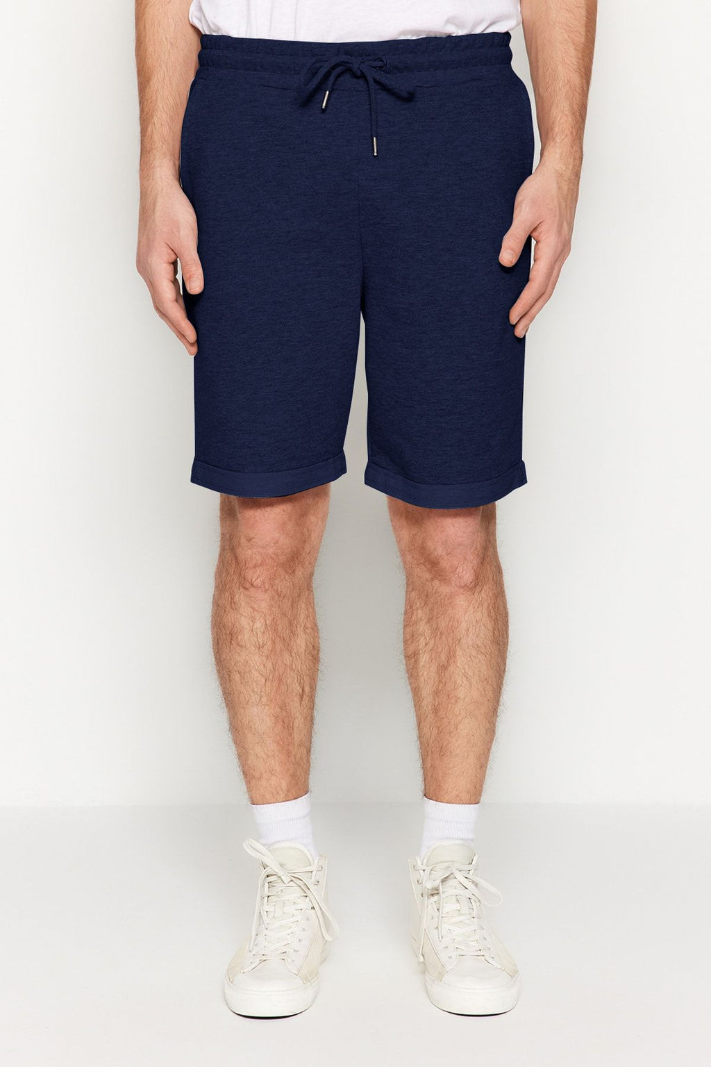 TRENDYOL MAN Gri Regular/Normal Kesim Orta Boy Lastik Belli Bagc?kl? Duble Paca Sort TMNSS21SR0046 - Trendyolmilla фото 6