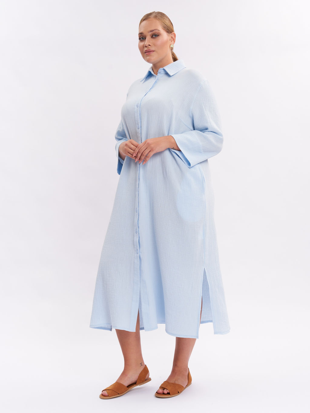 Платье муслина PP30701BLU15