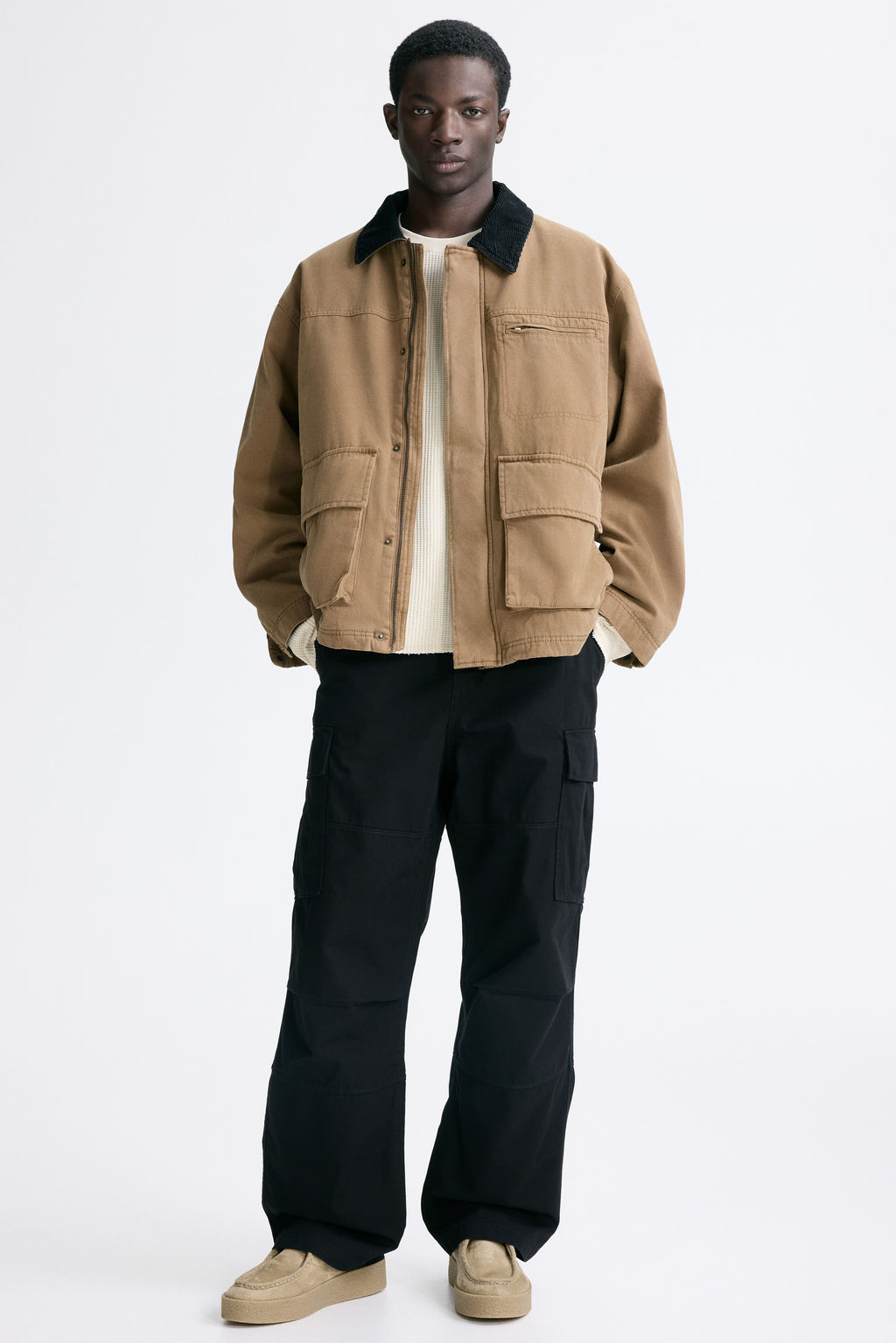 Pantal?n cargo de algod?n Relaxed Fit - H&m фото 4