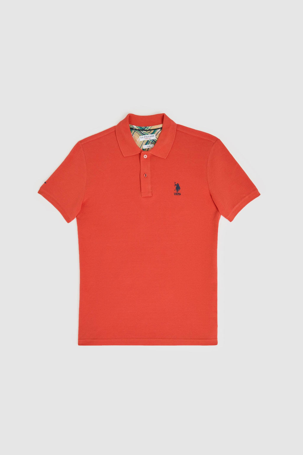 Erkek Slim Fit Polo Yaka Kiremit Basic Ti__rt