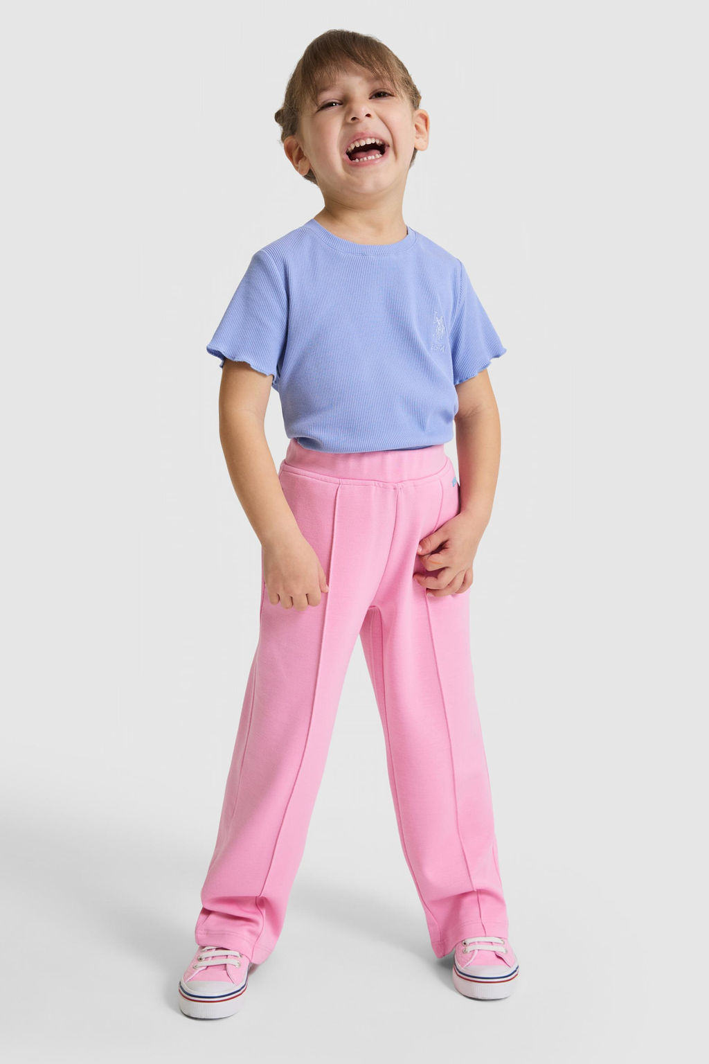 K_z _ocuk Bisiklet Yaka Mor Basic Ti__rt - U.s. polo assn фото 4