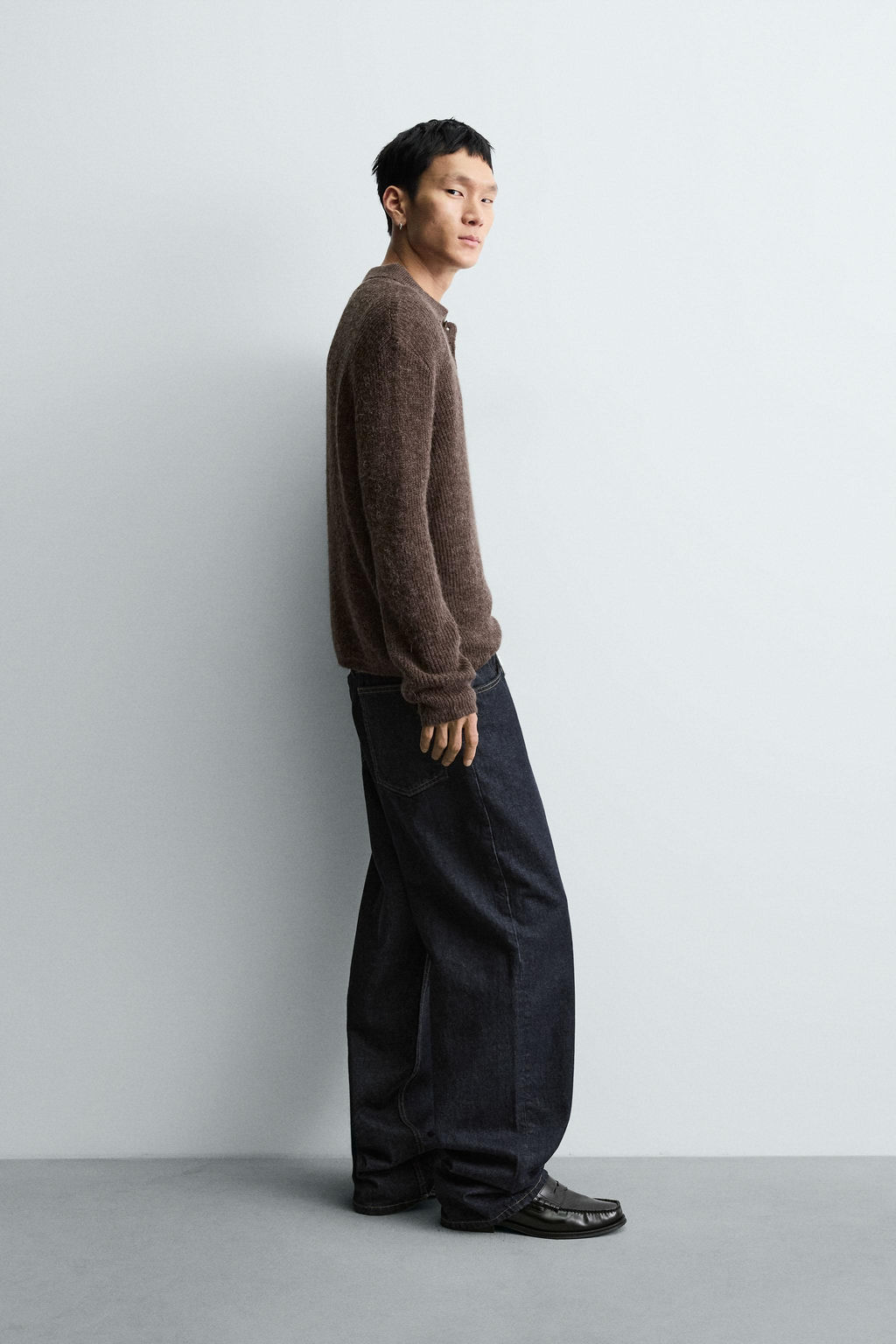 TEXTURED KNIT POLO SHIRT - Zara фото 4