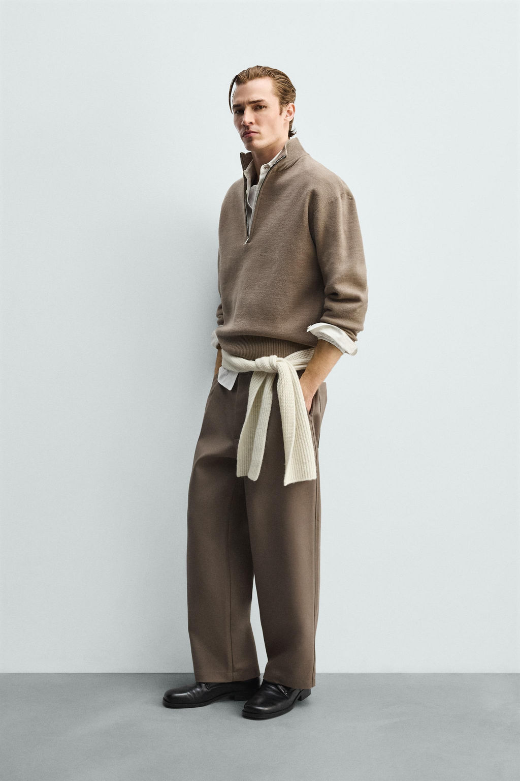 JERSEY CUELLO CREMALLERA / Beige - Zara фото 4