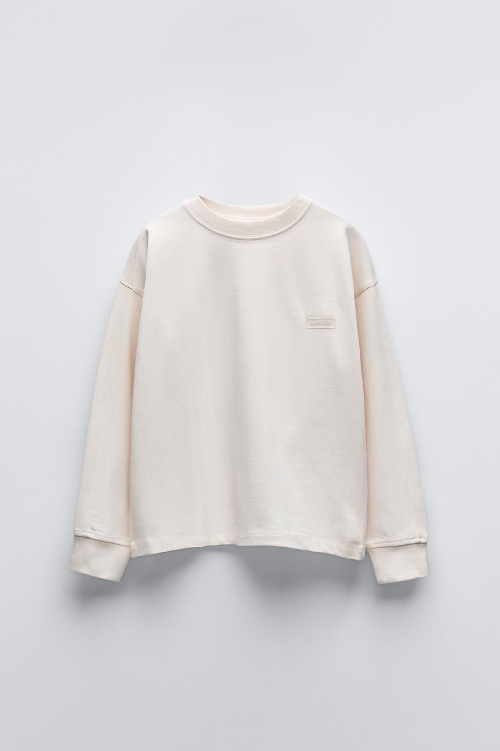 HEAVY JERSEY LABEL T-SHIRT - Zara фото 3
