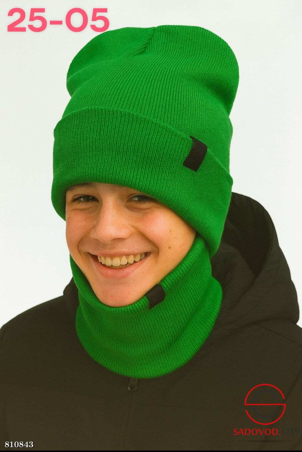 Набор 2в1 шапка двойной и снуд двойной - Bruno фото 12