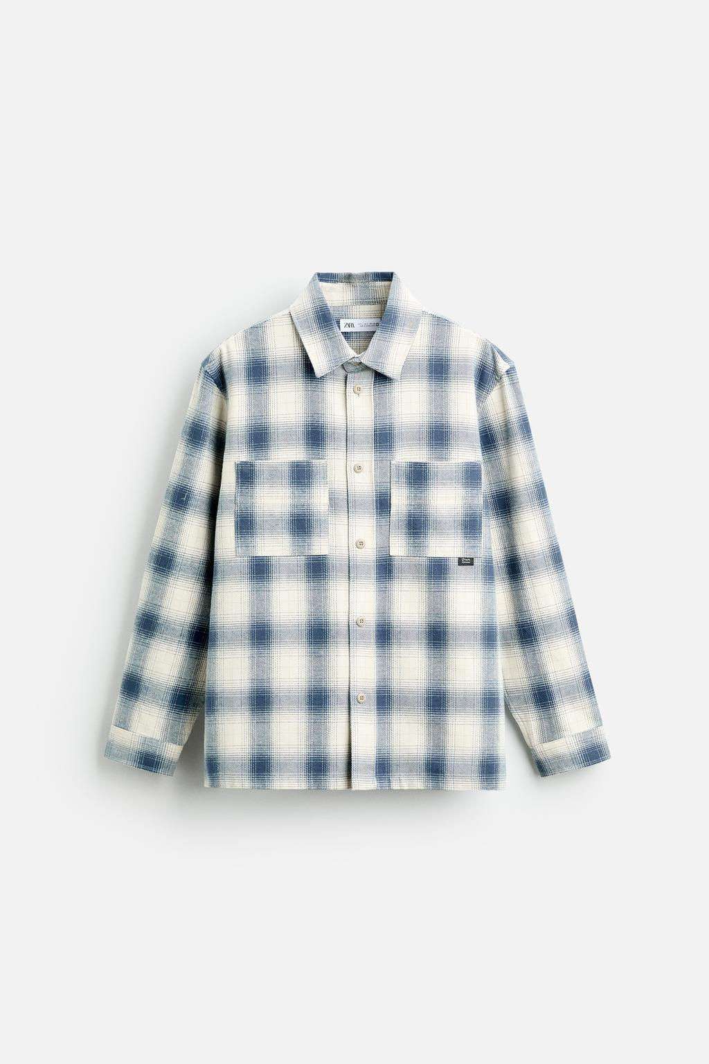 CHECKED FLANNEL SHIRT - Zara фото 6