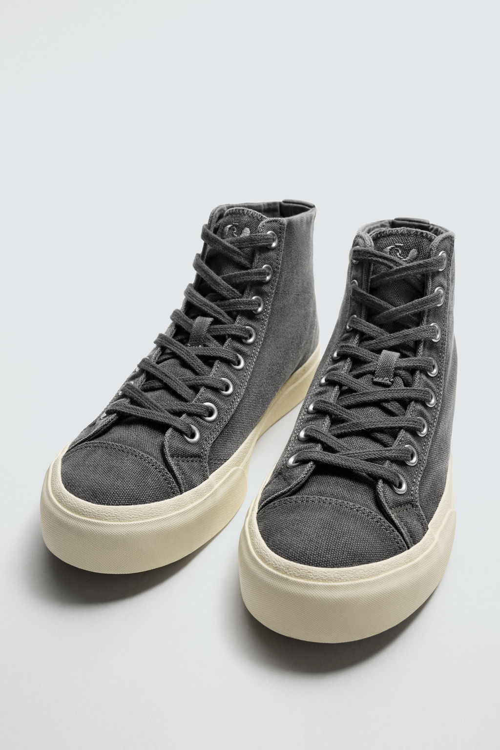 FABRIC HIGH-TOP TRAINERS