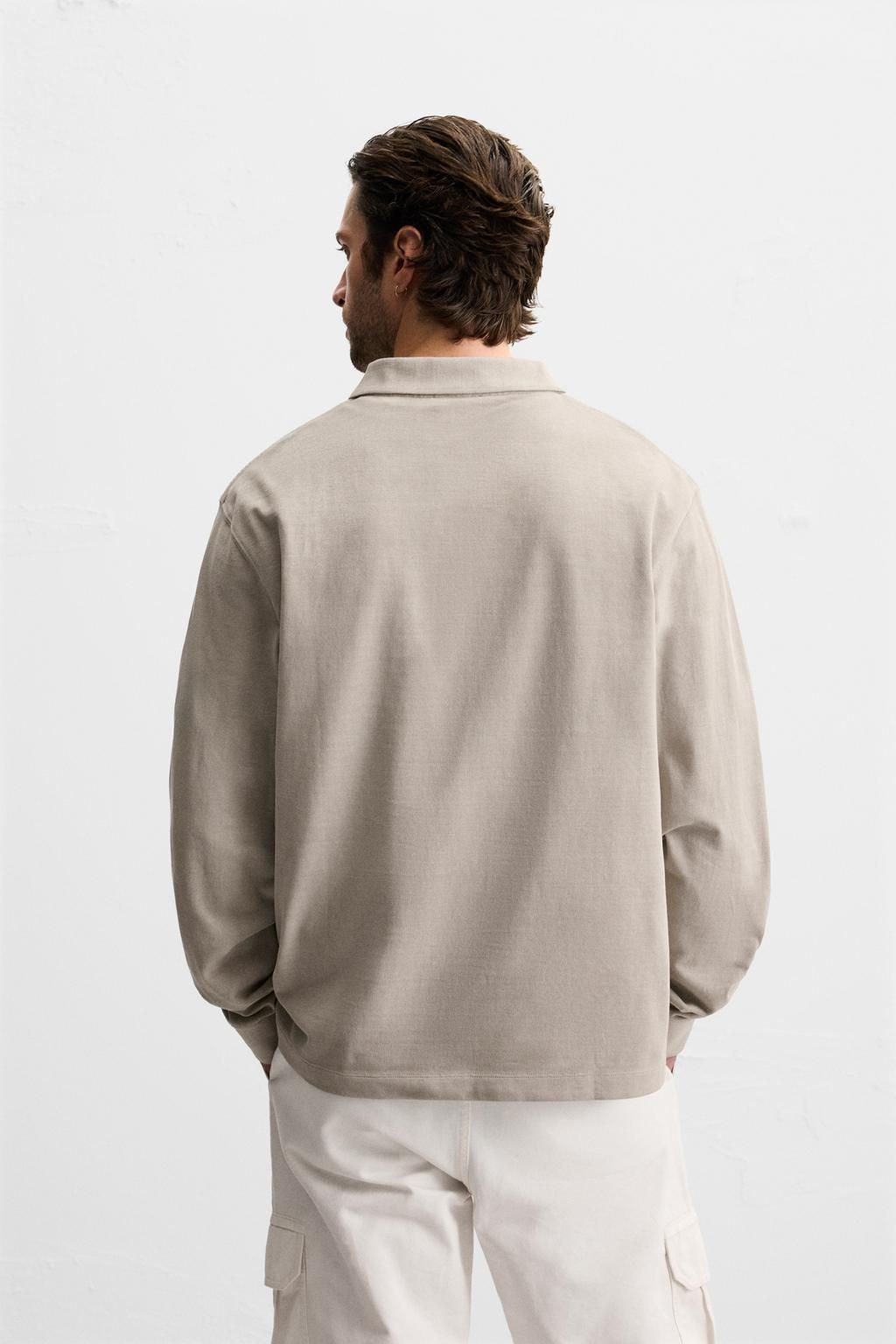 TEXTURED PIQUE POLO SHIRT - Zara фото 11