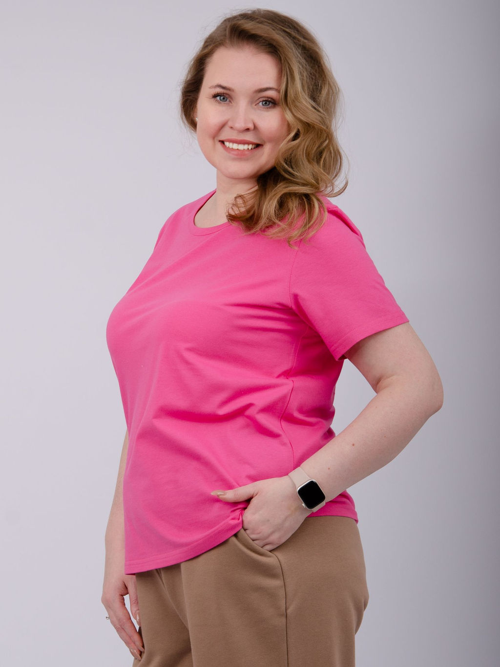 Футболка "Карусель 3" розовая, трикотаж