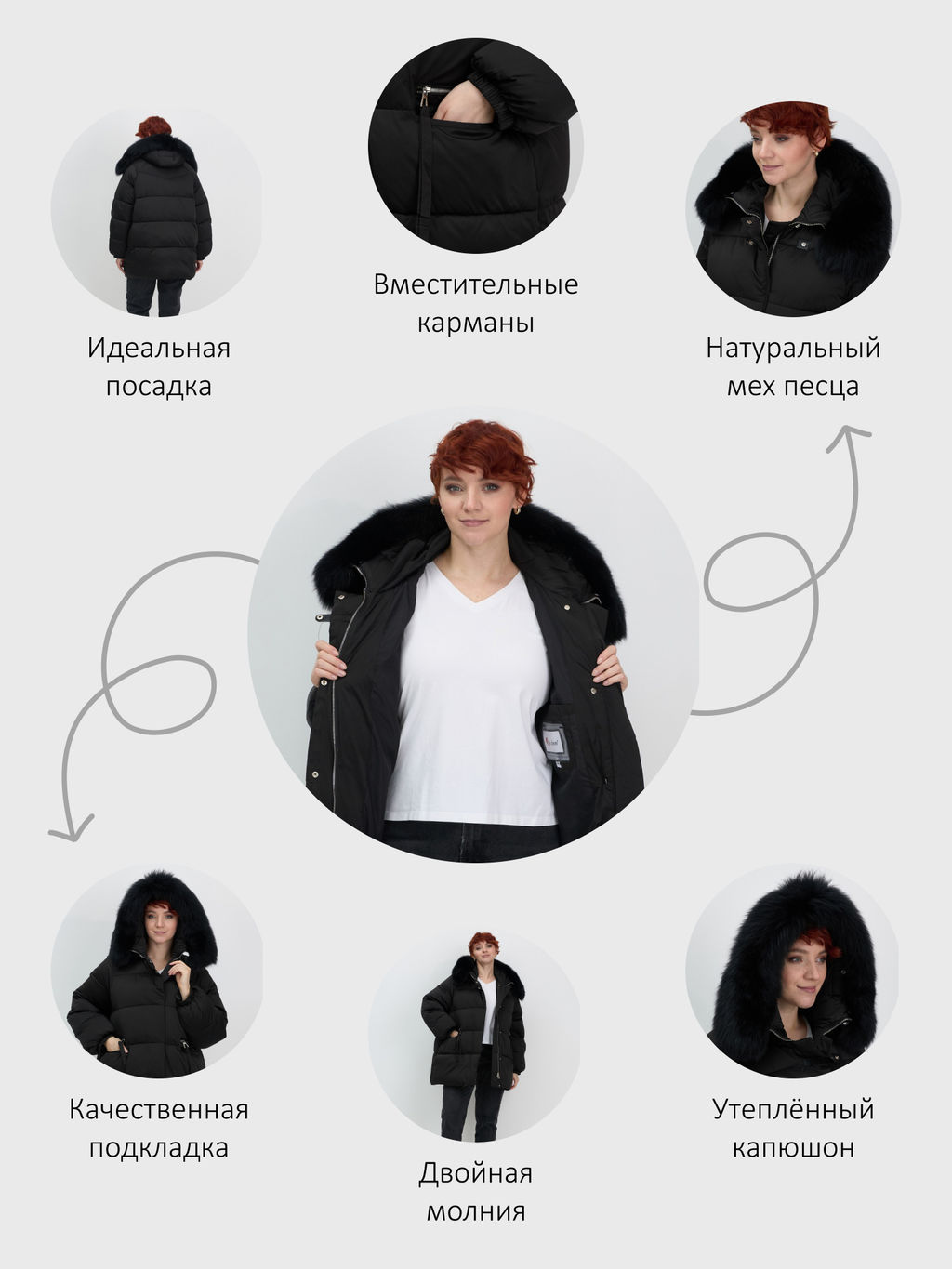 Куртка зимняя с мехом Бренд: Visdeer  фото 21